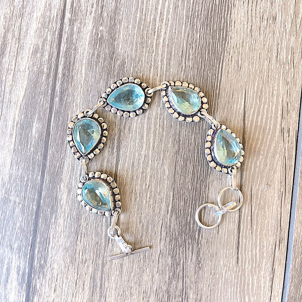 Ice Blue Quartz Bracelet - Picture 3 of 5